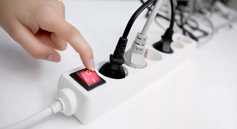 Uzatma kablosuna giden gücün kapatılması